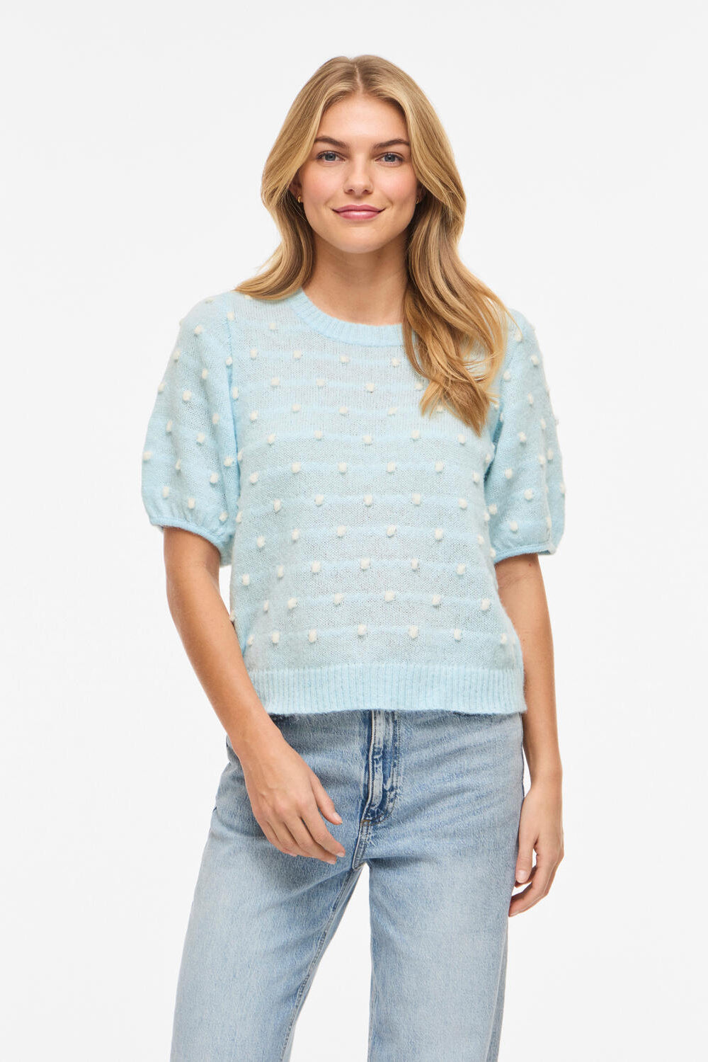 Vidottie kortærmet striktrøje - Nantucket Breeze